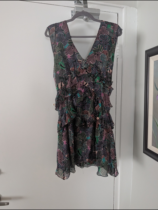 Marc Jacobs Dresses & Skirts - Marc Jacobs Silk Mini Dress with Multicolor Leaf Print
